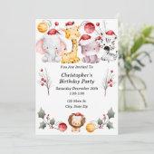 Invitation Fête de Noël de l'enfant (Debout devant)