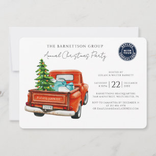 Invitation Fête de Noël de l'entreprise avec logo personnalis