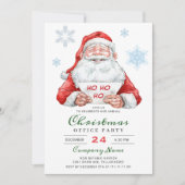 Invitation Fête de Noël de l'entreprise de Père Noël Funky (Devant)