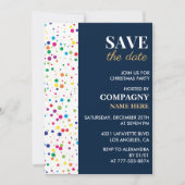 Invitation Fête de Noël de l'entreprise Enregistrer la date C (Devant)