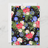 Invitation Fête de Noël de l'entreprise Floral (Dos)