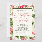 Invitation Fête de Noël de l'entreprise Floral Aquarelle (Devant)