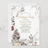 Invitation Fête de Noël de l'entreprise Forest Owl (Devant)