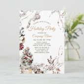 Invitation Fête de Noël de l'entreprise Forest Owl (Debout devant)