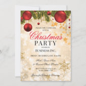 Invitation Fête de Noël de l'entreprise Gold (Devant)