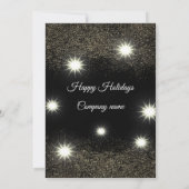 Invitation Fête de Noël de l'entreprise Gold/Black (Dos)