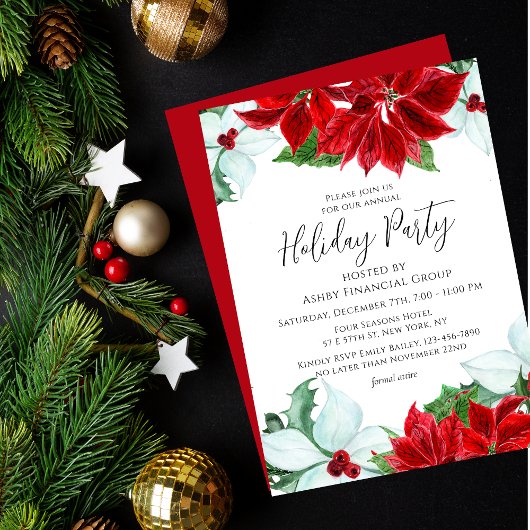 Invitation Fête de Noël de l'entreprise moderne