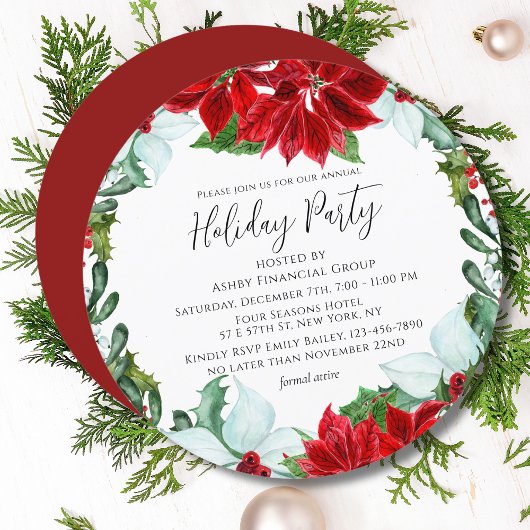 Invitation Fête de Noël de l'entreprise moderne