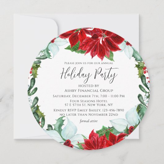 Invitation Fête de Noël de l'entreprise moderne (Devant)