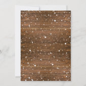 Invitation Fête de Noël de l'entreprise Rustique Campagnarde (Dos)