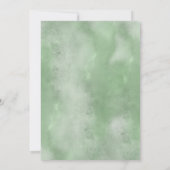 Invitation Fête de Noël de l'hiver de l'aquarelle (Dos)