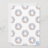 Invitation Fête de Noël de l'huître creuse côtière de Preppal (Dos)