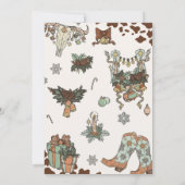 Invitation Fête de Noël de l'Ouest (Dos)