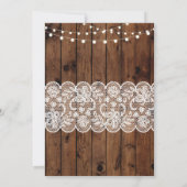 Invitation Fête de Noël de l'Ouest du pays rustique (Dos)