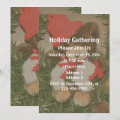 Invitation Fête de Noël de l'ours Werath (Devant / Derrière)