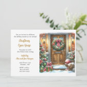 Invitation Fête de Noël de Noël  (Debout devant)