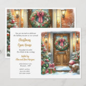 Invitation Fête de Noël de Noël  (Devant / Derrière)