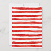 Invitation Fête de Noël de Noël de Flambeau rouge moche (Dos)