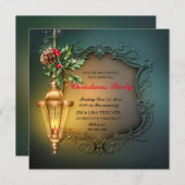 Invitation Fête de Noël de Noël de la Lanterne blanche (Devant / Derrière)