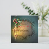 Invitation Fête de Noël de Noël de la Lanterne blanche (Debout devant)