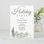 Invitation Fête de Noël de Noël de l'entreprise Cabine Waterc (Debout devant)