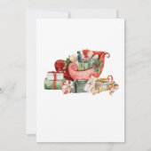 Invitation Fête de Noël de Noël d'hiver (Dos)