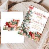 Invitation Fête de Noël de Noël d'hiver