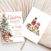 Invitation Fête de Noël de Noël d'hiver