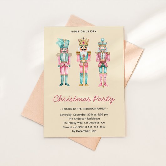 Invitation Fête de Noël de Noisette