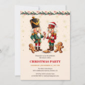 Invitation Fête de Noël de Pain d'épice moderne (Devant)