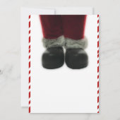 Invitation Fête de Noël de Père Noël Secret (Dos)