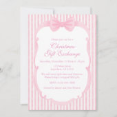 Invitation Fête de Noël de Pink Bows (Devant)