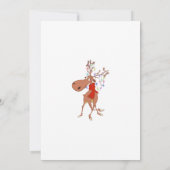 Invitation Fête de Noël de Reindeer (Dos)