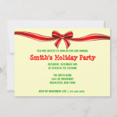 Invitation Fête de Noël de renne de famille (Dos)