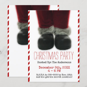 Invitation Fête de Noël de Santa