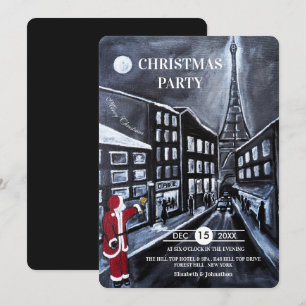 Invitation Fête de Noël de Santa à Paris