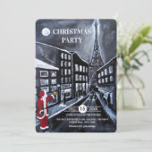 Invitation Fête de Noël de Santa à Paris (Debout devant)