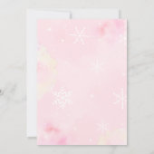 Invitation Fête de Noël de Sleigh Snowflics d'hiver (Dos)