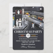 Invitation Fête de Noël de Snow Town (Devant)