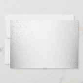 Invitation Fête de Noël de Snowman Élégants Vacances d'hiver (Dos)