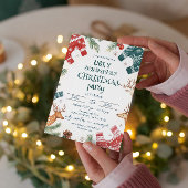 Invitation Fête de Noël de Sweat et Reindeer