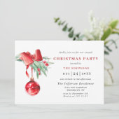 Invitation Fête de Noël de Watercolor (Debout devant)