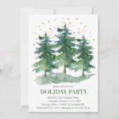 Invitation Fête de Noël de Winter Forest Company (Devant)