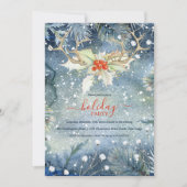 Invitation Fête de Noël de Woodland Winter (Devant)