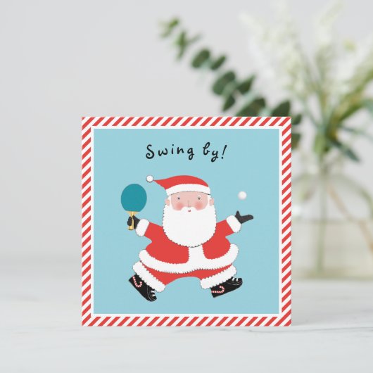 Invitation Fête de Noël décontractée (Debout devant)