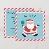 Invitation Fête de Noël décontractée (Devant / Derrière)