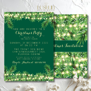 Invitation Fête de Noël Décoration festive