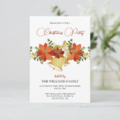 Invitation Fête de Noël décorative (Debout devant)