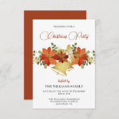 Invitation Fête de Noël décorative (Devant / Derrière)