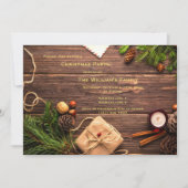 Invitation Fête de Noël décorative (Devant)